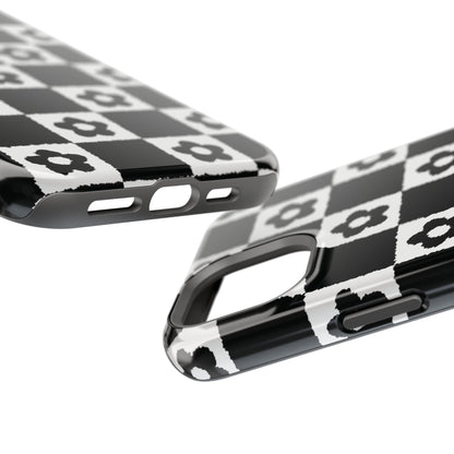 Floral Checkerboard MagSafe iPhone Case