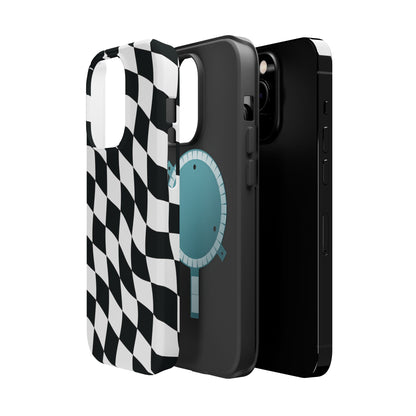 Black and White MagSafe iPhone Case