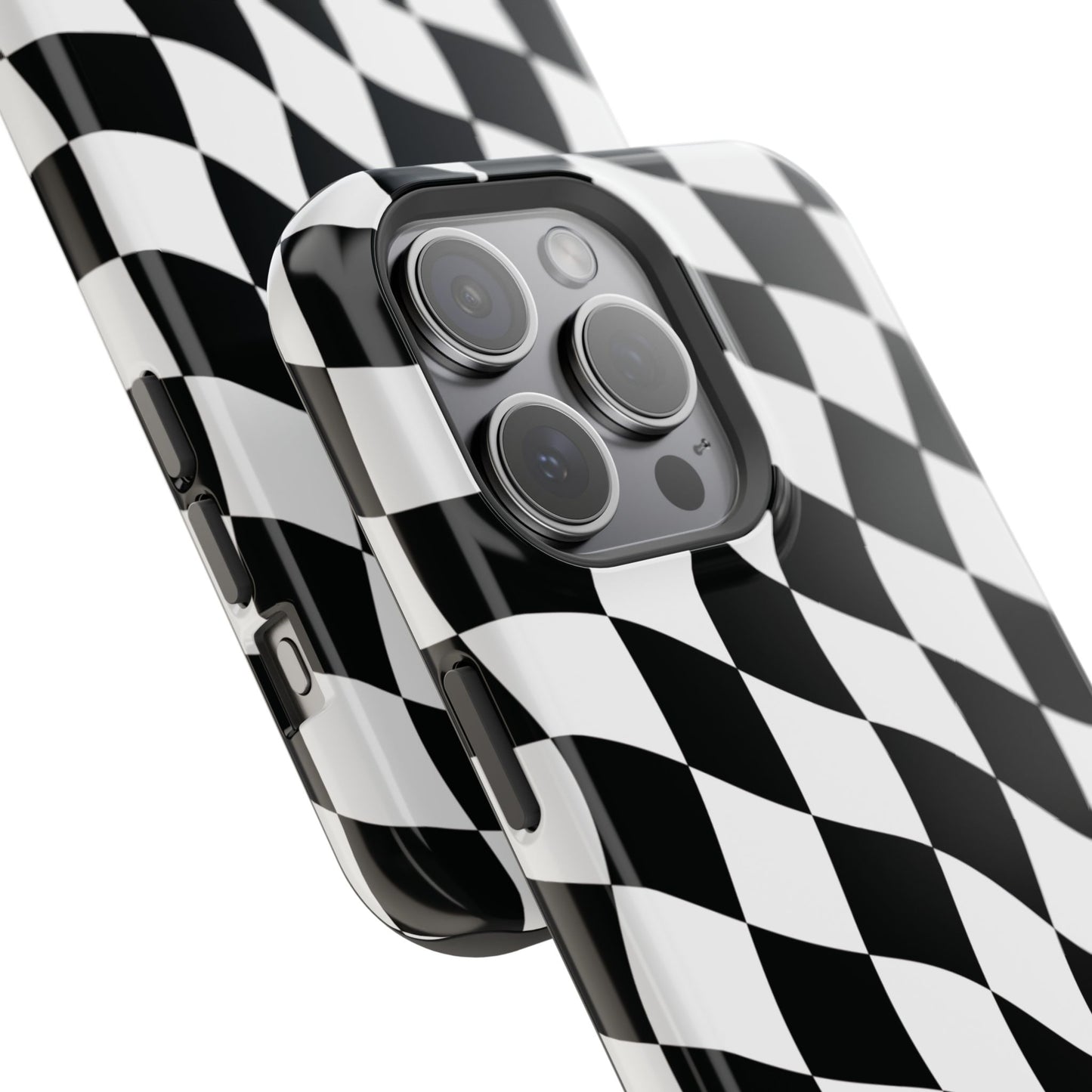 Black and White MagSafe iPhone Case