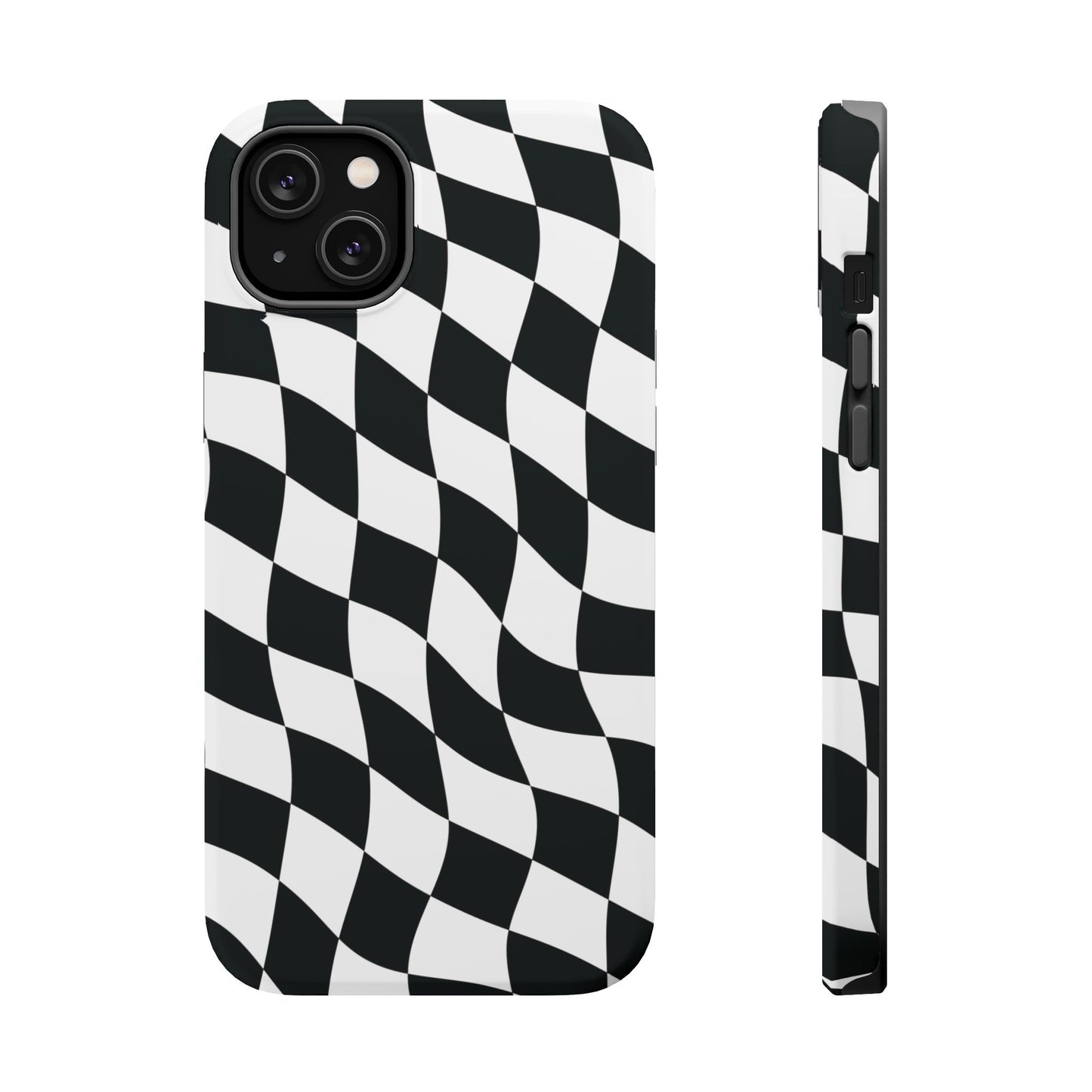 Black and White MagSafe iPhone Case