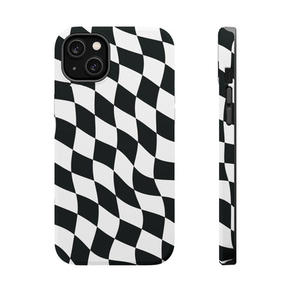 Black and White MagSafe iPhone Case