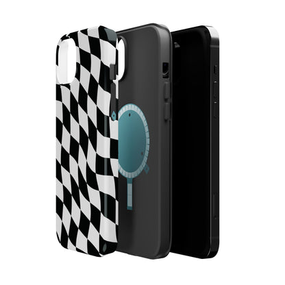 Black and White MagSafe iPhone Case