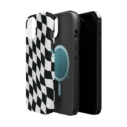 Black and White MagSafe iPhone Case