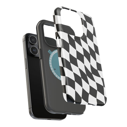 Black and White MagSafe iPhone Case