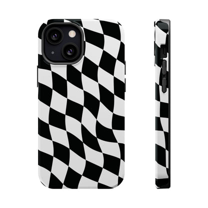 Black and White MagSafe iPhone Case