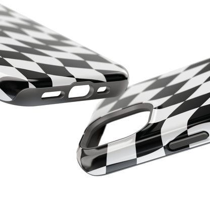 Black and White MagSafe iPhone Case