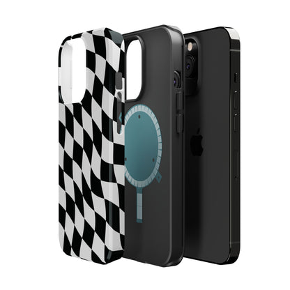 Black and White MagSafe iPhone Case