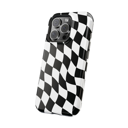 Black and White MagSafe iPhone Case