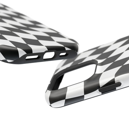 Black and White MagSafe iPhone Case