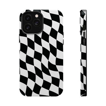 Black and White MagSafe iPhone Case