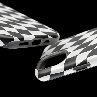 Black and White MagSafe iPhone Case