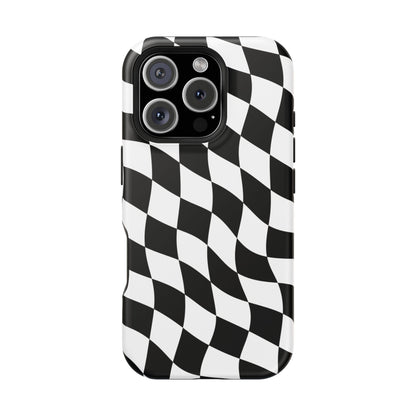 Black and White MagSafe iPhone Case