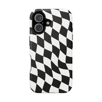 Black and White MagSafe iPhone Case