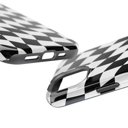 Black and White MagSafe iPhone Case