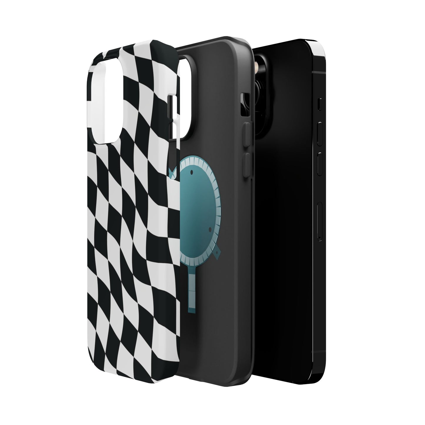 Black and White MagSafe iPhone Case