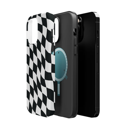 Black and White MagSafe iPhone Case