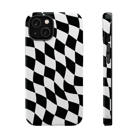 Black and White MagSafe iPhone Case
