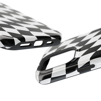 Black and White MagSafe iPhone Case