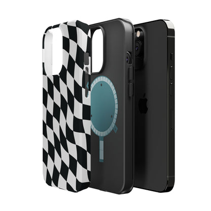 Black and White MagSafe iPhone Case