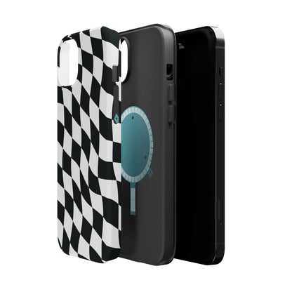 Black and White MagSafe iPhone Case