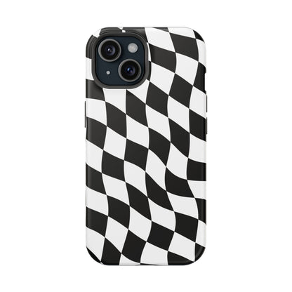 Black and White MagSafe iPhone Case