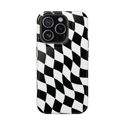 Black and White MagSafe iPhone Case