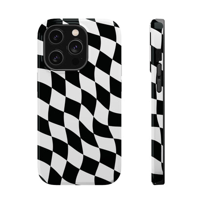 Black and White MagSafe iPhone Case