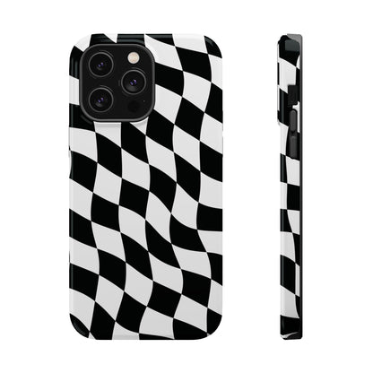 Black and White MagSafe iPhone Case