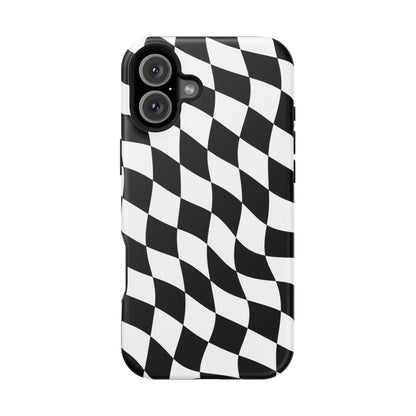 Black and White MagSafe iPhone Case
