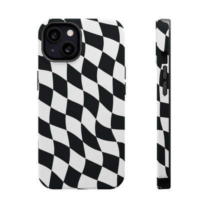 Black and White MagSafe iPhone Case