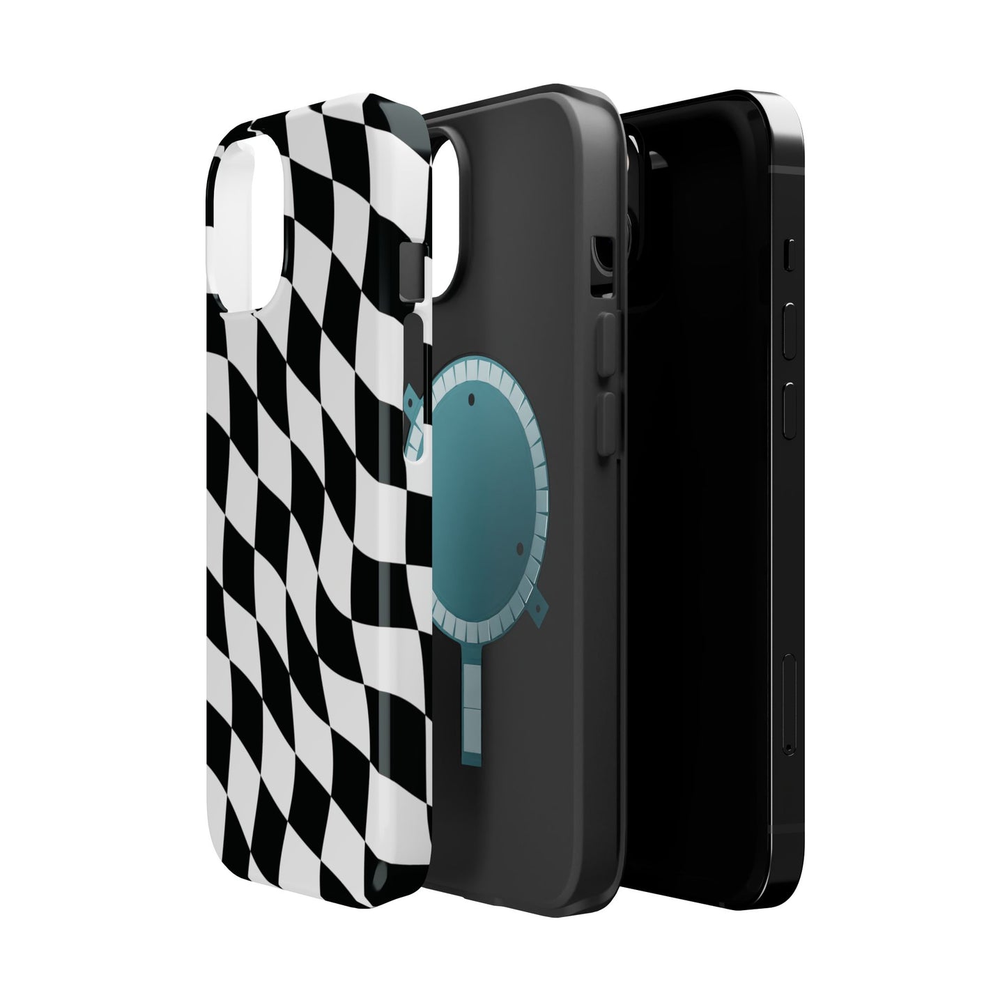 Black and White MagSafe iPhone Case