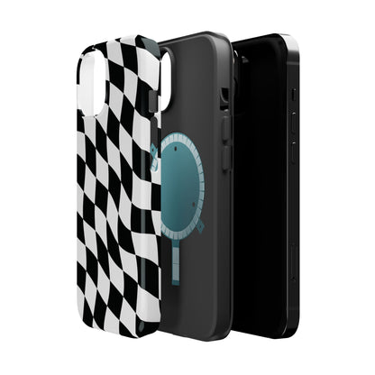 Black and White MagSafe iPhone Case