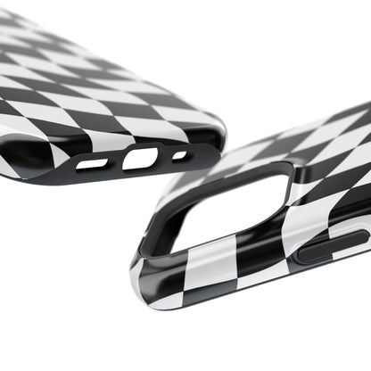 Black and White MagSafe iPhone Case