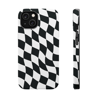 Black and White MagSafe iPhone Case