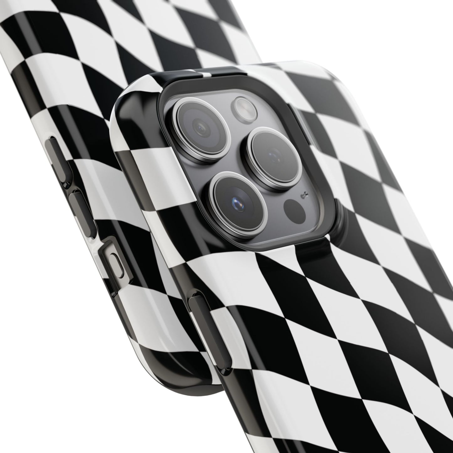 Black and White MagSafe iPhone Case