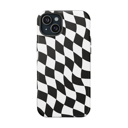 Black and White MagSafe iPhone Case