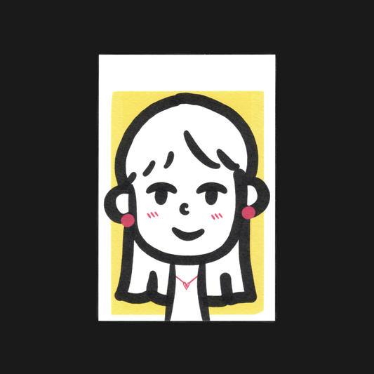 Multi-purpose Card: Lady Portrait