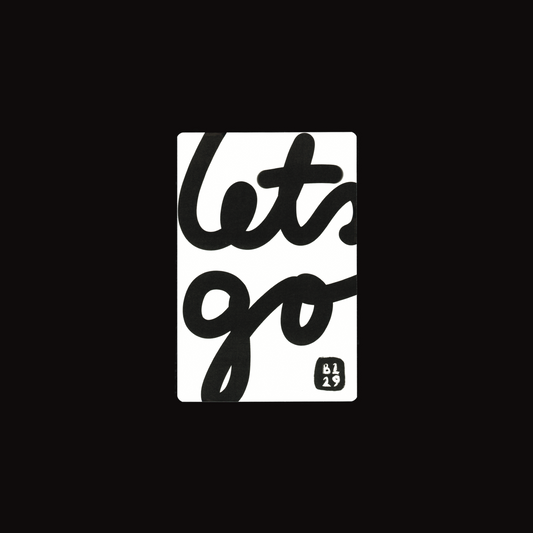 Note Card: Let’s Go!