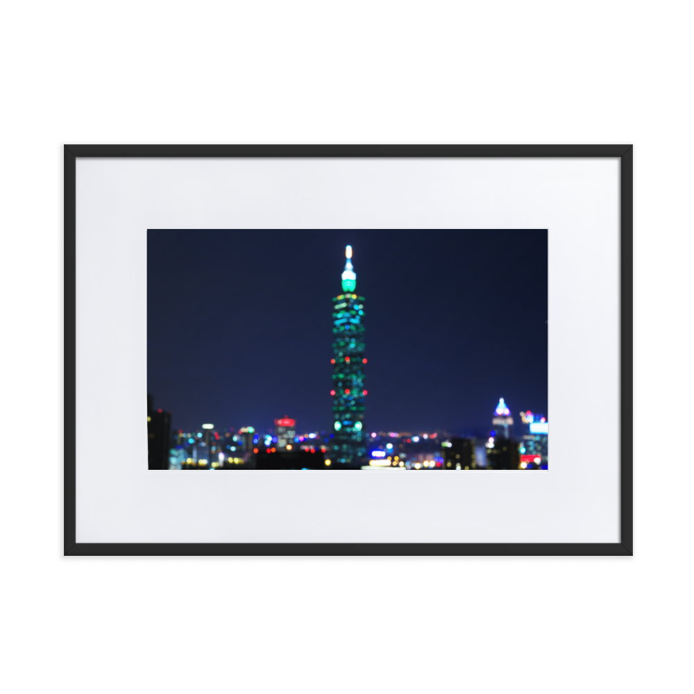 framed print taipei 101 by saysching